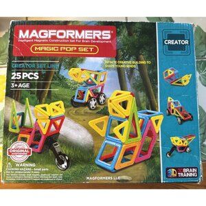 Magformers Intelligent Magnetic Construction Set Magic Pop Set 25 pc Plus 8